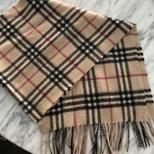 Burberry classic check cashmere scarf
